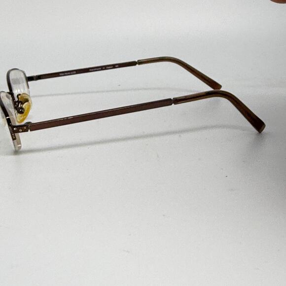 Vera‎ Wang Luxe Duchess Titanium Eyeglasses Handmade Half Rim 51-17-130 20944 - Picture 2 of 7